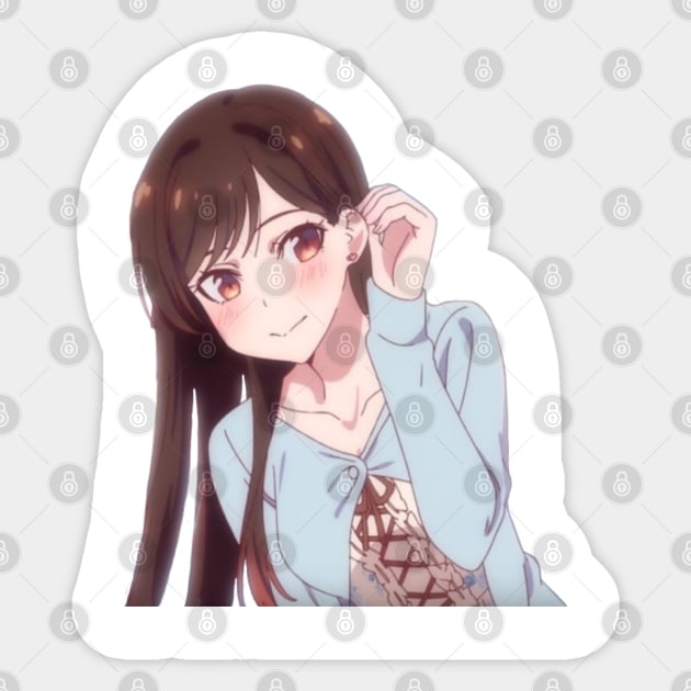 Chizuru From Rent A Girlfriend Anime Sticker by Hentai-heaven